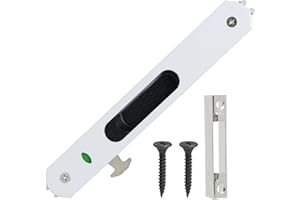 EuAcesry Porte Coulissante Fenêtre Crochet, Acier Inoxydable Porte Coulissante en Verre Fenêtre Serrure, Serrure de Porte Coulissante Adaptée aux Portes Coulissantes