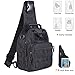 Price comparison product image Tactical Sling Bag Cross Body Chest Rucksack Military Shoulder Pack EDC Molle Fly Fishing Packs for iPad Nylon Outdoor Camping Hiking Trekking Travel Daypack (Black)