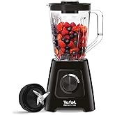 Tefal Blendforce II Blender, 2L Plastic Jug, 1.25L Effective Capacity, 600W, 4 Removable Stainless Steel Blades, Smoothie, Ic