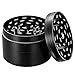 Produktbild Grinder TOPELEK Grinder 4 Teilig Crusher Herb Pipe Gras Mühle Kitchen Grinder Metall für Tabak,Spice, Kräuter, Gewürze,Herb,Pollen 50mm Schwarz.