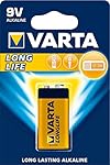 Varta 10510122 - Batterie Longlife 9V Block / 6LR61, 1er Pack