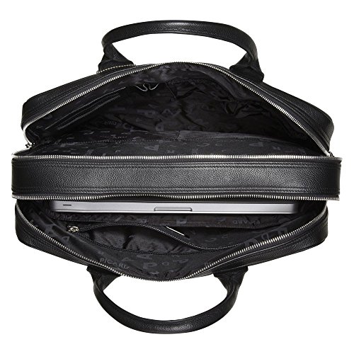 Picard Milano schwarz 8083   Leder Aktentasche Umh  ngetasche Henkeltasche mit Laptopfach Tasche Ledertasche Businesstasche Notebooktasche