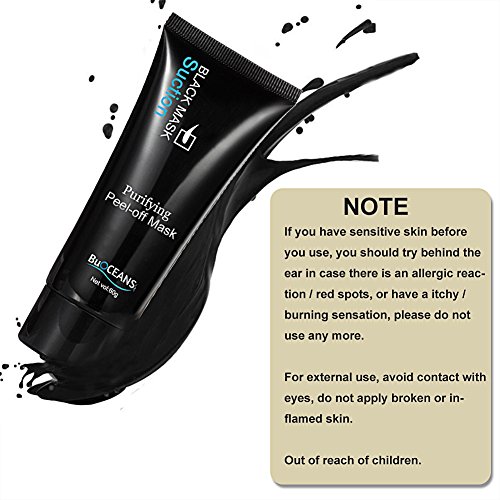 Black Head Maske, Peel off Maske, Mitesser Maske, Mitesser Gesichtsmaske, Gesichtsmasken Schwarz Black Mask, Blackhead Remover Mask, Black Mud Mask Mitesser, Tiefenreinigung Entferner Pore Acne Purifying Black Head, Beauty Skin Care Mitesserentferner Mask (60g) - 5