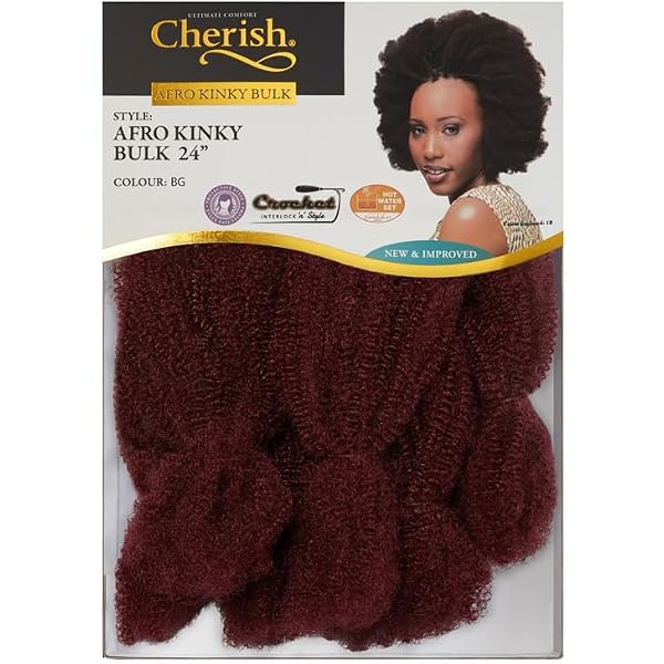 Cherish Afro Kinky Haarsträhnen – 61 Cm (24 Zoll), Synthetisch, In Verschiedenen Farben