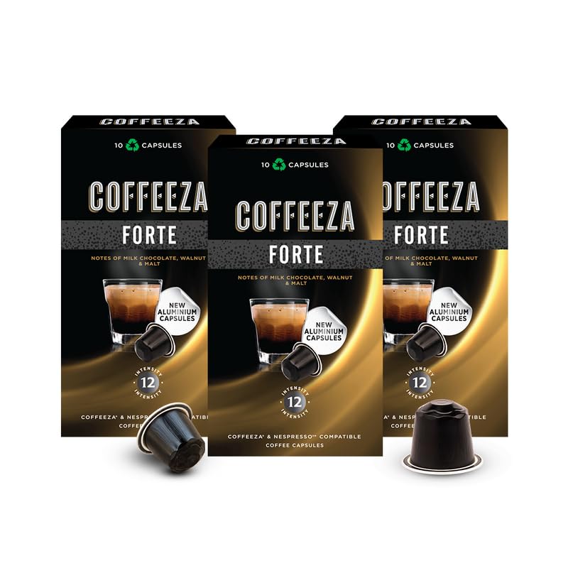 Review of COFFEEZA Forte Aluminium Coffee Capsules Intensity 12/10