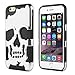 Produktbild Apple iPhone 6 4.7" Silikon PC Case Skull Totenschädel Pirat Cover Hülle Silber