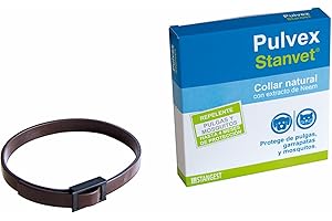 Stangest Pulvex Collar Perros y Gatos | Collar Repelente de Insectos | Protege de Garrapas, Pulgas y Mosquitos | Sin Insecticidas | Resistente al Agua | Activos Vegetales | 60 cm