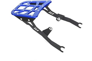JANICE Monkey125 Rear Rack Luggage Bracket Compatible with Monkey 125cc JB02 JB03 2018-2025 Z125MA Motorcycle Seat Tail Top Bag Support Motorbike Storage Cargo Holder Box Plate Mount CNC (Blue)