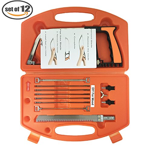 Magie Handsäge Set, LiZhi 12 in 1 Multi Zweck Hand Mini DIY Säge für Holz, Metall, Kunststoff, Garten, Glas, Fliesen, Stein