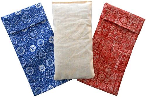 Eye Pillow "Duo Pack - Egyptโ (1 filling and 2 washable covers) | Lavender and Rice Seeds | Yoga, Meditation, Relaxation, Eye Rest ...