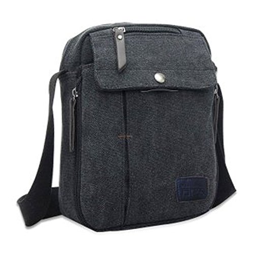 MeCool Herren Vintage Umhängetasche Messenger Schultaschen Canvas Retro Tasche für Reisetasche Sport Reisetaschen Militär Lässige Reisetasche Strandtasche Schultertasche - 8