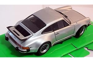 Porsche 911 Turbo 3.0, argenté, 1974, voiture miniature, Miniature déjà montée, Welly 1:24