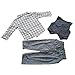 Eleery 3PCS Gentleman Newborn Baby Kids Waistcoat&Pants&Shirt Outfit Clothes Set Suit For Boys (6-12 Month, Gray)