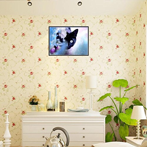 Igemy Katze DIY 5D Diamant Stickerei Anstrich Querheftung Ausgangsdekor Fertigkeit (B) - 3