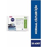 NIVEA 3 in 1 Revitalizing Makeup Removal Wipes (25 Pieces), Normal and Combination Skin, For Face and Eye, Water Resistant