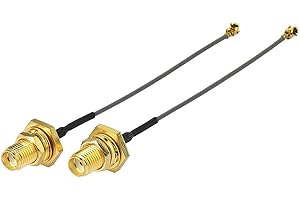 Superbat 3" Mini PCI to SMA Female 1.13mm Pigtail Cable 8cm 50ohm for WiFi Router, Mini PCIe Network Card, USB Adapter, Desktop PC, Computer Motherboard, WiFi AP Hotspot Modem 2Pcs