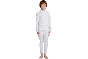 LAPASA Sport Thermounterwäsche Set für Jungen, atmungsaktive Thermo Unterwäsche Unterhemd und Unterhosen, Funktionsunterwäsche Sets für Kinder 4-13 Jahre (Thermoflux B21)
