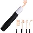 TERRIFI Rechargeable High Frequency Facial Wand, Portable Multi-Function Handheld Skincare Machine with 4 Tubes for Face and All Skincare Needs