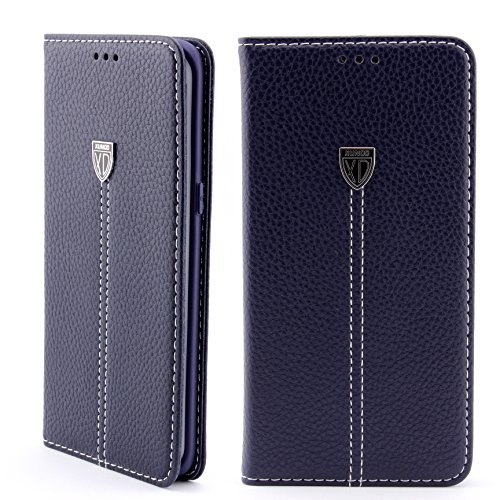 [ J5 Version 2016 ] Handy Schutz Tasche Noble Series Cover für Samsung Galaxy [ J5 Version 2016 ] edle Book Style Hülle mit Aufstellfunktion und Kartenfach ScorpioCover blau - 3
