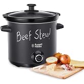 Russell Hobbs Chalkboard 24180 &ndash; 56 ağır ateşte pişirici, 200 W, 3,5 l, Crock pot, Slow tencere mat, Tahta y&uuml;zey, siyah