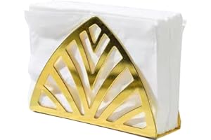 AMINDZ Haihaz,Bastidor de Servilletas,Servilletero Mesa Vertical,Dispensador Elegante de Servilleta para Encimeras Cocina, Servilletero Inoxidable para Papel,Mesa Innovadora Servilletero, (Dorado)