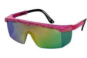 WILBERS & WILBERS 20138 - 80er Jahre Brille mit Spiegelglas, Skibrille, Partybrille für Karneval