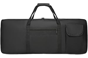 perfeclan Custodia per pianoforte elettrico, custodia per tastiera da 88 tasti con tasca imbottita, borsa per studio musicale, tour, concerti, L