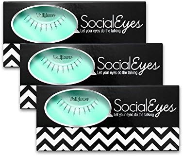 SocialEyes Wallflower Lashes Fake False Eyelashes Eye Lashes Bottom 3 Packs