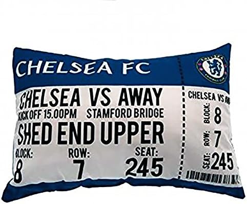 Chelsea Filled Printed Ticket Design Cushion 50 x 48cm