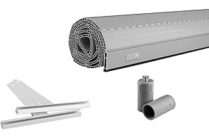 Schellenberg Rolladen Maßanfertigung, PVC Rolladenpanzer, Auswählbar: Breite 50-160 cm, Höhe 100-230 cm, System Mini, Farben Weiß, Grau