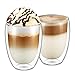 Produktbild Ecooe 2-teiliges 350ml (Volle Kapazität) Doppelwandige Latte Macchiato Glaser Set Thermoglas Kaffeeglas