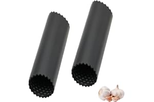 BaiJ Pela Aglio in Silicone,2 Pezzi Manuale Sbuccia Aglio Peel Utensile da Cucina Sbucciatore Aglio Facile da Sbucciare Resistente e Inodore Nero