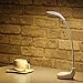 Produktbild LED Tischlampe, GLISTENY Schreibtischlampe Leselampe Schwanenhals Tischleuchte Augenschutz Buchlampe Mobile Klemmlampe Dimmbar 3 Farbtemperaturen Berührungsempfindlich USB-Anschluss