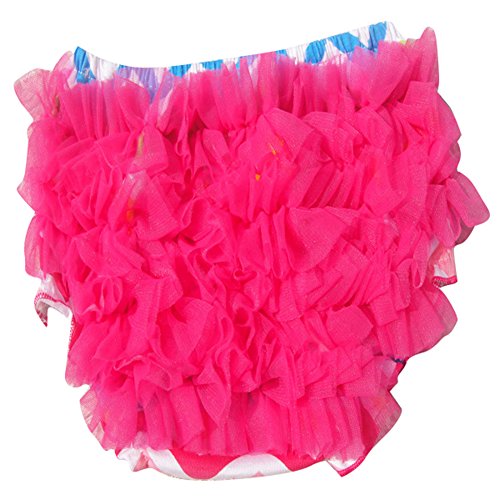 Pinkyee Baby Lace Ruffle Bloomer Pink