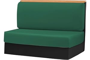 PRITOK Lot de 2 housses de siège pour caravane - Housses de coussin élastiques pour camping-car, banc de salle à manger, convient pour remorques et camping-cars (vert)
