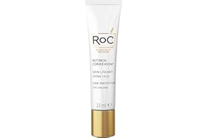 RoC - Retinol Correxion Soin Lissant Crème Contour des Yeux - Réduit les Poches et les Cernes - Anti-Rides et Age - 15 ml