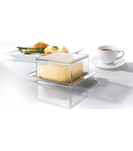 Small Rectangle Butter Dish With Lid White Procelain Domed Cheese Dish With Hand