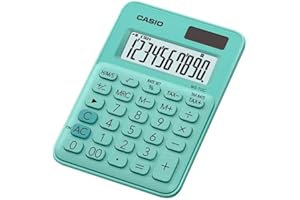 STELLA MCCARTNEY Casio MS-7UC Desktop Calculator 10 Digits in Trendy Colours Tax Calculator Sign Change Solar/Battery Operated