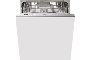 Hotpoint HIC 3C41 CW - Lavastoviglie a scomparsa, totale 14 coperti, Argent, Full size (60 cm)