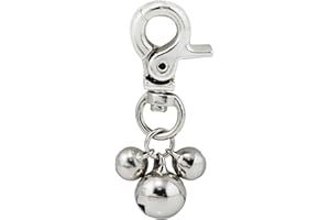 HUIPYOU Alohha 2 Stück Anhänger für Hunde- oder Katzenhalsband, Anhänger mit drei Glocken zur Verschönerung des Halsbandes oder für Tiertraining