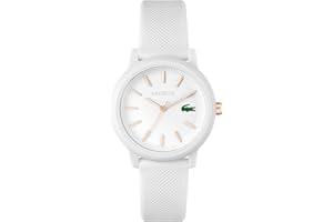 Lacoste Montre Analogique à Quartz pour Homme ou Femme de la Collection Lacoste.12.12. avec Un élégant Bracelet en Silicone à Texture Petit piqué