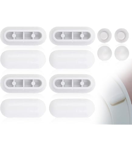 SUNNIFLY Complete set van 12 stuks voor wc-bril – stootbescherming, bevestigingen en universele rubbers voor wc-bril – compatibel met alle standaard modellen (wit