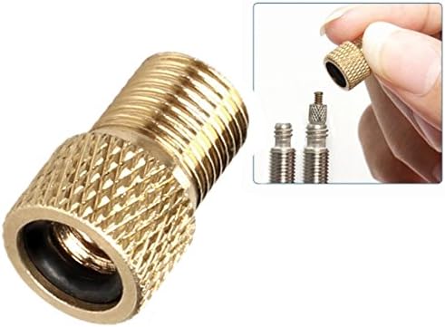 PRESKIN – 1 Piece Valve Adaptor Bicycle valve to auto valve with sealing ring | Presta bike valves to Schrader car | also an optical highlight
