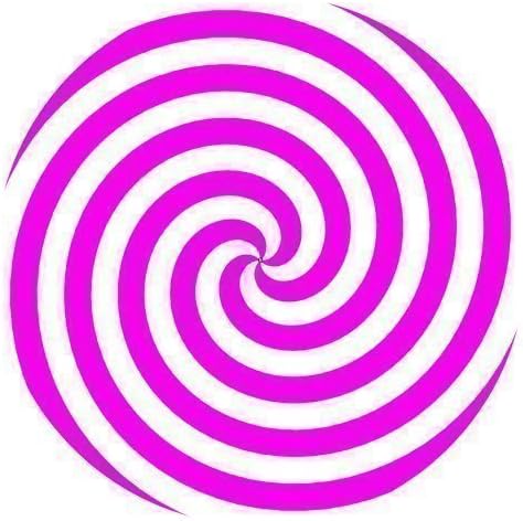 DJ Record Turntable Slipmats PINK AND WHITE ILLUSION SLIPMAT x 1 (Single)