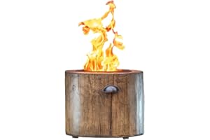 EL FUEGO FIREPIT El Fuego Black Fire Pit, No Wood Required, 90% Less CO2, No Wood Smoke, 3x Cheaper to Run than Traditional Fire Pit, Ideal for any Garden, Camping, Outdoor Events (Wood Original)