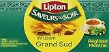 saveurs d'ailleurs lausanne Liquirizia Mint Lipton Saveurs du Soir French Tisane 25 sachets by N/A