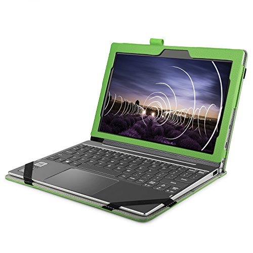 Lenovo Miix 320 hülle, IVSO hochwertiges PU Leder Etui hülle Tasche Case – mit Standfunktion, super 360° Anti-Wrestling, ist für Lenovo Miix 320 Tablet-PC perfekt geeignet (Für Lenovo Miix 320, Grün) - 4