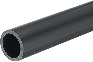 QUARKZMAN Tubo Rigido Rotondo in PVC 17,6mm ID 22mm OD 330mm/13" Grigio Scuro ad Alta Resistenza per Tubi d'Acqua Artigianato Guaina Cavi