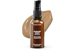 ‎JUNGLÜCK JUNGLÜCK Getöntes Serum Gesicht – Vegan | Pflegende Foundation mit Hyaluron | Gesichtsserum für einen natürlichen No-Make-Up Look mit leichter Deckkraft für einen gleichmäßigen Teint - Hell