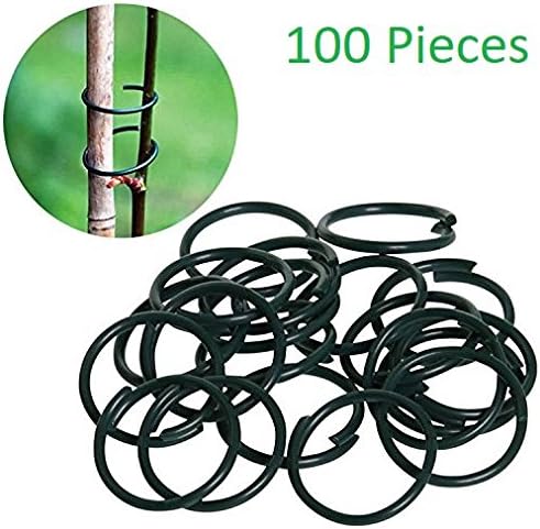 THUKRAL HAULAGE LIMITED Plant Rings 100 Pack Split Plant Support Rings Weather-Resistant General Purpose Use In Garden Field No Ties No Twines Best Support For Stakes Trellis